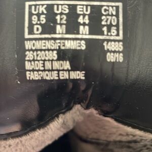 Clarks Black Sturdy Sole Footwear